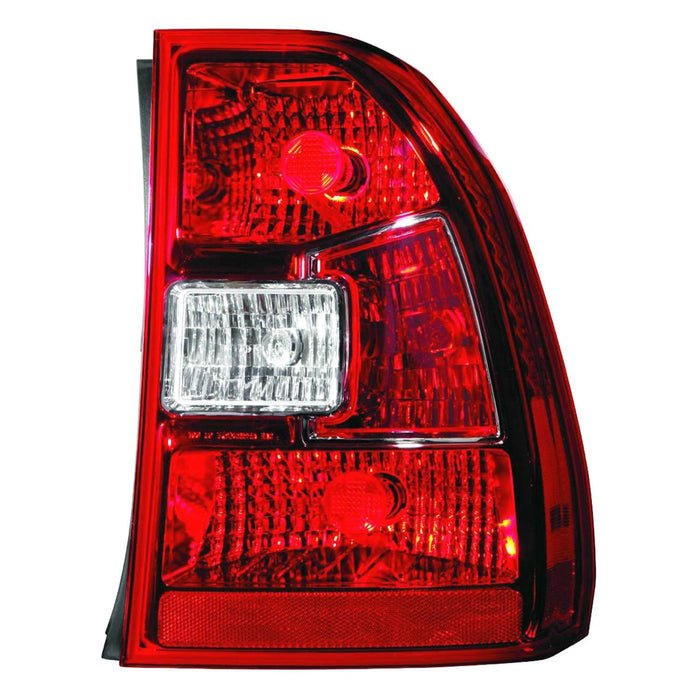 2009-2010 Kia Sportage Driver Side Tail Light Housing Red/Clear Center Includes Lens - KI2818100-Partify-Painted-Replacement-Body-Parts