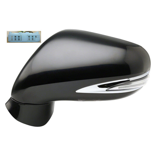2009-2013 Lexus IS250 Driver Side Door Mirror Power W/Signal Lamp W/Puddle Lamp W/O Luxury/Sport Pkg Assembly - LX1320111-Partify-Painted-Replacement-Body-Parts