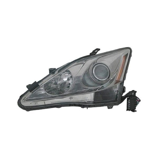 2006-2008 Lexus IS250 Driver Side Headlight Assembly W/O Auto Leveling Lamps Composite - LX2502132-Partify-Painted-Replacement-Body-Parts