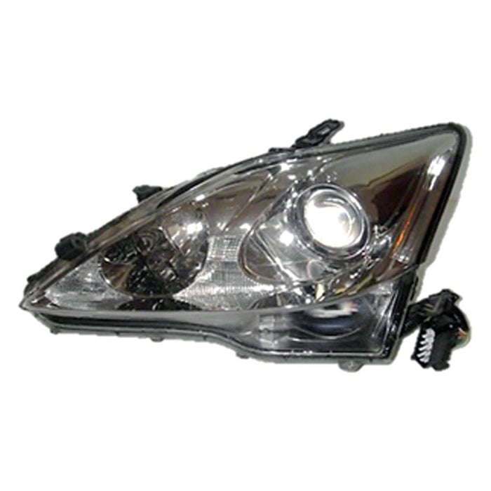 2006-2008 Lexus IS250 Driver Side Headlight Assembly W/Auto Leveling Lamps Composite - LX2502133-Partify-Painted-Replacement-Body-Parts
