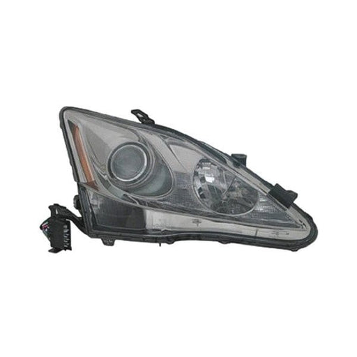 2006-2008 Lexus IS250 Passenger Side Headlight Assembly W/O Auto Leveling Lamps Composite - LX2503132-Partify-Painted-Replacement-Body-Parts