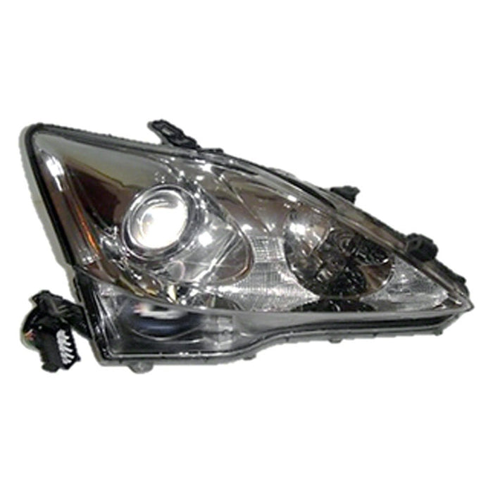 2006-2008 Lexus IS250 Passenger Side Headlight Assembly W/Auto Leveling Lamps Composite - LX2503133-Partify-Painted-Replacement-Body-Parts