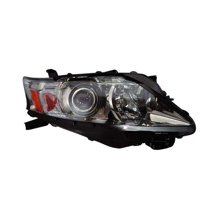 2010-2012 Lexus RX350 Passenger Side Headlight Assembly Halogen Type 1 Canada Built Chrome Bezel Composite - LX2503147-Partify-Painted-Replacement-Body-Parts