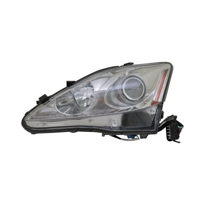 2009-2010 Lexus IS250/IS350 Driver Side Headlight Lens Housing Halogen - LX2518125-Partify-Painted-Replacement-Body-Parts