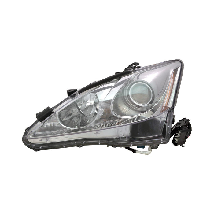 2011-2013 Lexus IS250/IS350 Driver Side Headlight Lens Housing Halogen - LX2518131-Partify-Painted-Replacement-Body-Parts