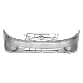2001-2004 Mazda Tribute DX Front Bumper W/O Fog Lamp Storm Gray 6 Cyl 3L - MA1000173-Partify-Painted-Replacement-Body-Parts