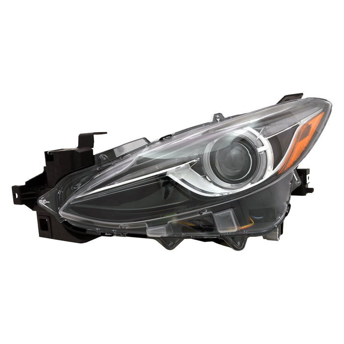 2014-2018 Mazda 3 Driver Side Headlight Assembly Hid W/O Auto Level Control Composite - MA2502145-Partify-Painted-Replacement-Body-Parts