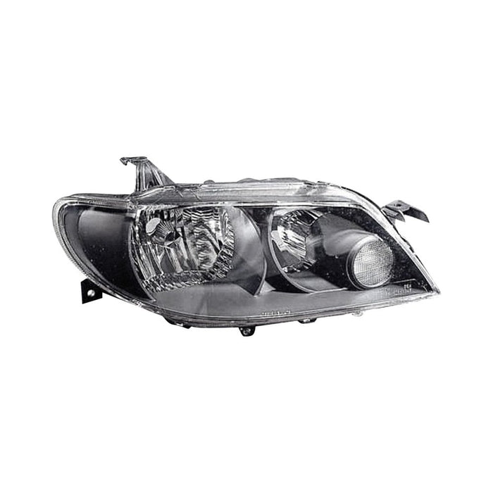 2002-2003 Mazda Protege5 Passenger Side Headlight Assembly W/Metal Coat Bezel W/O Bulbs Or Sockets Composite Hatchback - MA2503130-Partify-Painted-Replacement-Body-Parts