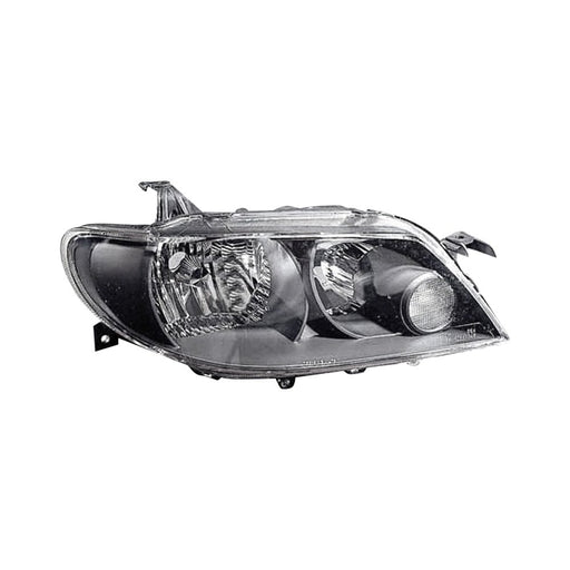 2002-2003 Mazda Protege5 Passenger Side Headlight Assembly W/Metal Coat Bezel W/O Bulbs Or Sockets Composite Hatchback - MA2503130-Partify-Painted-Replacement-Body-Parts