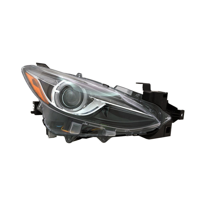 2014-2018 Mazda 3 Passenger Side Headlight Assembly Hid W/O Auto Level Control Composite - MA2503145-Partify-Painted-Replacement-Body-Parts