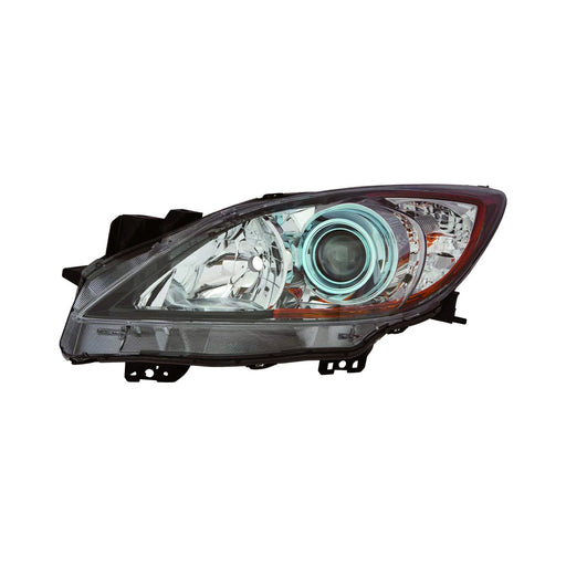 2012-2013 Mazda 3 Driver Side Headlight Lens Housing Halogen - MA2518143-Partify-Painted-Replacement-Body-Parts