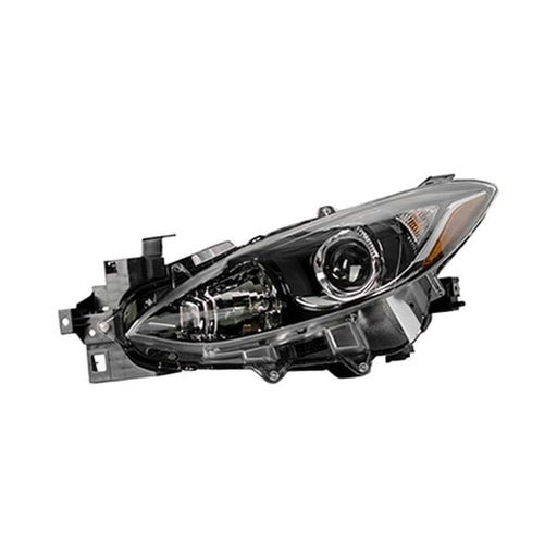 2014-2016 Mazda 3 Driver Side Headlight Lens Housing Halogen - MA2518168-Partify-Painted-Replacement-Body-Parts