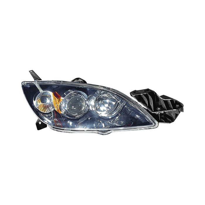 2004-2009 Mazda 3 Passenger Side Headlight Lens Housing Halogen Sedan - MA2519108-Partify-Painted-Replacement-Body-Parts