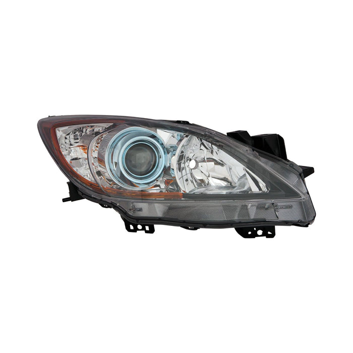2012-2013 Mazda 3 Passenger Side Headlight Lens Housing Halogen - MA2519143-Partify-Painted-Replacement-Body-Parts
