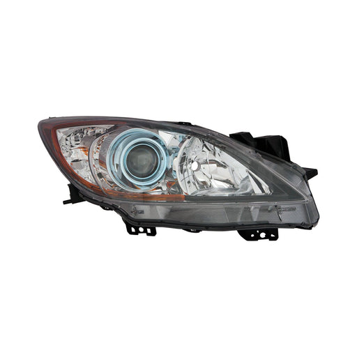 2012-2013 Mazda 3 Passenger Side Headlight Lens Housing Halogen - MA2519143-Partify-Painted-Replacement-Body-Parts