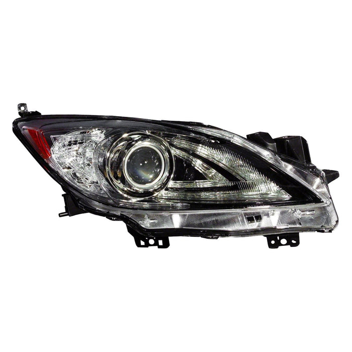 2010-2013 Mazda 3 Passenger Side Headlight Lens Housing Hid W/O Auto Level Control W/Drl Hatchback/Sedan - MA2519149-Partify-Painted-Replacement-Body-Parts