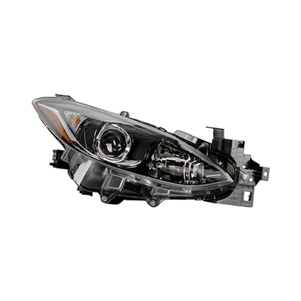 2014-2016 Mazda 3 Passenger Side Headlight Lens Housing Halogen - MA2519168-Partify-Painted-Replacement-Body-Parts