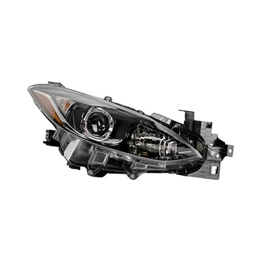 2014-2016 Mazda 3 Passenger Side Headlight Lens Housing Halogen - MA2519168-Partify-Painted-Replacement-Body-Parts