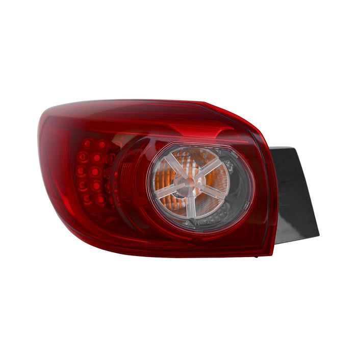 2014-2018 Mazda 3 Driver Side Tail Light Assembly Led Type Smoke Outer Hatchback - MA2804116-Partify-Painted-Replacement-Body-Parts