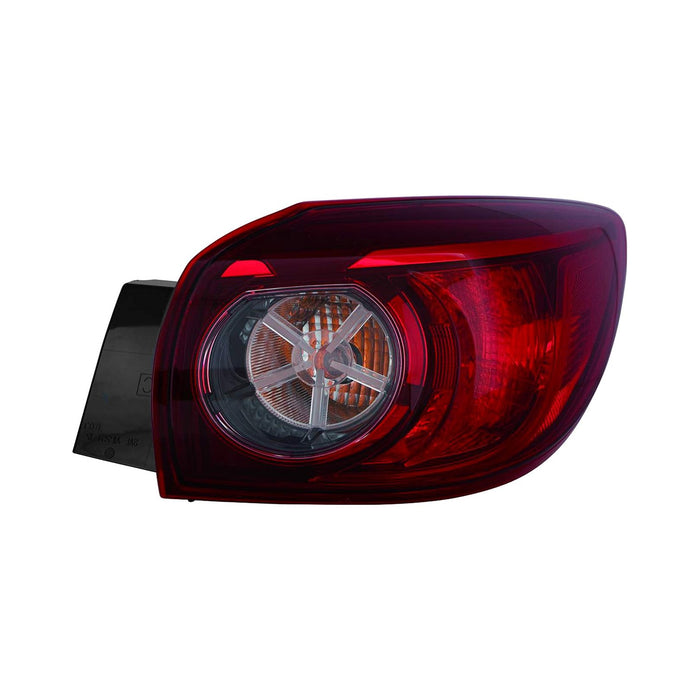2014-2018 Mazda 3 Passenger Side Tail Light Assembly Bulb Type Japan Built Clear Outer Hatchback - MA2805115-Partify-Painted-Replacement-Body-Parts