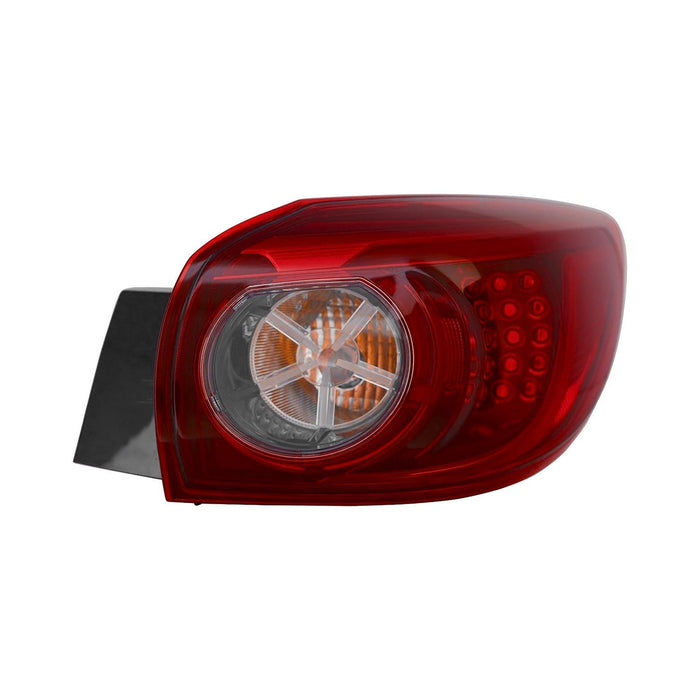 2014-2018 Mazda 3 Passenger Side Tail Light Assembly Led Type Smoke Outer Hatchback - MA2805116-Partify-Painted-Replacement-Body-Parts