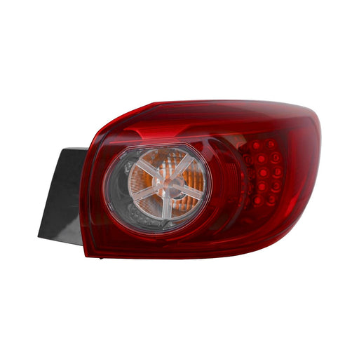 2014-2018 Mazda 3 Passenger Side Tail Light Assembly Led Type Smoke Outer Hatchback - MA2805116-Partify-Painted-Replacement-Body-Parts