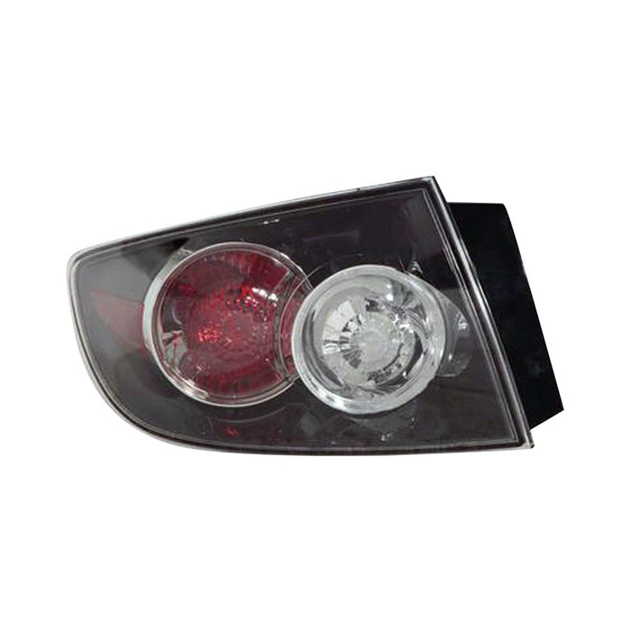 2007-2009 Mazda 3 Driver Side Tail Light Housing Std Type Includes Lens - MA2818115-Partify-Painted-Replacement-Body-Parts