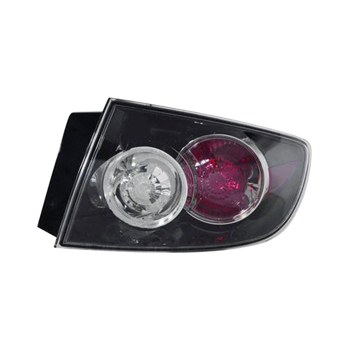 2007-2009 Mazda 3 Passenger Side Tail Light Housing Std Type Includes Lens - MA2819115-Partify-Painted-Replacement-Body-Parts