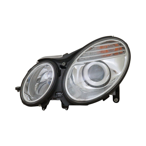 2007-2009 Mercedes-Benz E280/E300/E320/E350/E550/E63 AMG Driver Side Headlight Assembly Halogen From 6-30-06 Sealed Beam - MB2500100-Partify-Painted-Replacement-Body-Parts