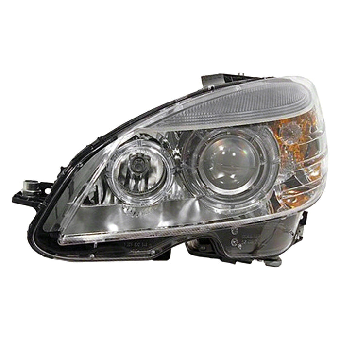 2008-2011 Mercedes-Benz C350 Driver Side Headlight Assembly W/Bi-Xenon Lamp W/Curve Lighting Composite - MB2502159-Partify-Painted-Replacement-Body-Parts