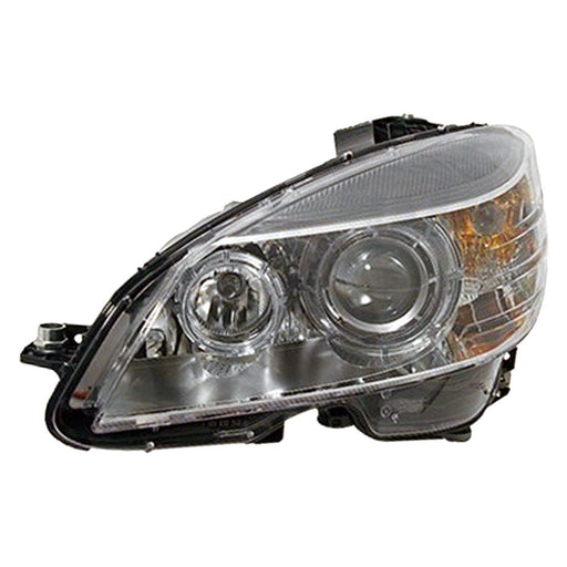 2008-2011 Mercedes-Benz C230/C250/C300/C350 Driver Side Headlight Assembly W204 Bi-Xenon W/O Curve Lighting Composite - MB2502166-Partify-Painted-Replacement-Body-Parts