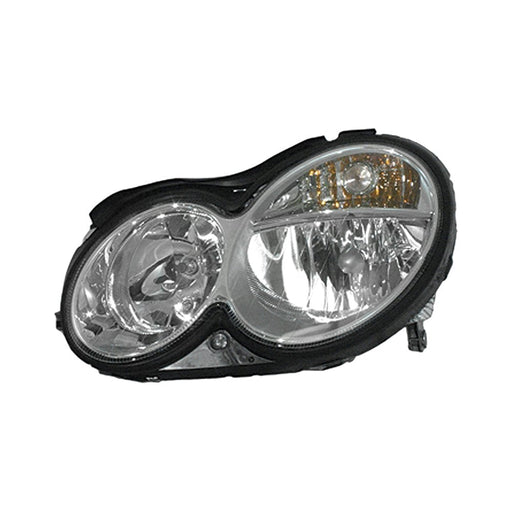 2003-2006 Mercedes-Benz C55 AMG/CLK320/CLK350/CLK500/CLK55 AMG Driver Side Headlight Assembly Halogen To 3-31-06 Composite - MB2502173-Partify-Painted-Replacement-Body-Parts