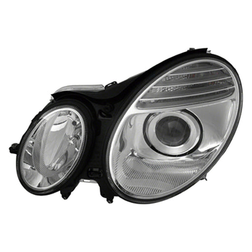 2007-2009 Mercedes-Benz E350/E550/E63 AMG Driver Side Headlight Assembly Xenon W/Curve Lighting From 8-31-06 Composite - MB2502174-Partify-Painted-Replacement-Body-Parts