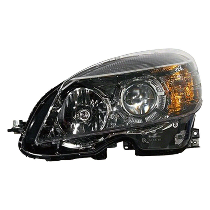 2008-2011 Mercedes-Benz C230/C250/C300/C350/C63 AMG Driver Side Headlight Assembly W204 Halogen From 2-9-07 Bezel Composite - MB2502185-Partify-Painted-Replacement-Body-Parts