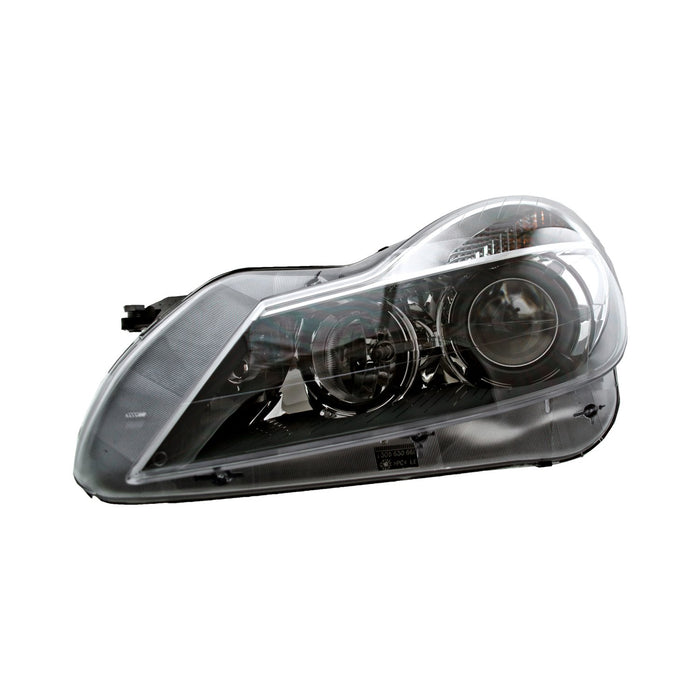 2009-2012 Mercedes-Benz SL550/SL600/SL63 AMG/SL65 AMG Driver Side Headlight Assembly Bi-Xenon W/Curve Lighting Chrome Bezel W/ Trim Composite - MB2502199-Partify-Painted-Replacement-Body-Parts
