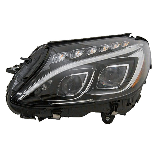 2015-2018 Mercedes-Benz C300/C400/C63 AMG Driver Side Headlight Assembly W205 Led W/Cornering Lamps Composite Sedan - MB2502226-Partify-Painted-Replacement-Body-Parts