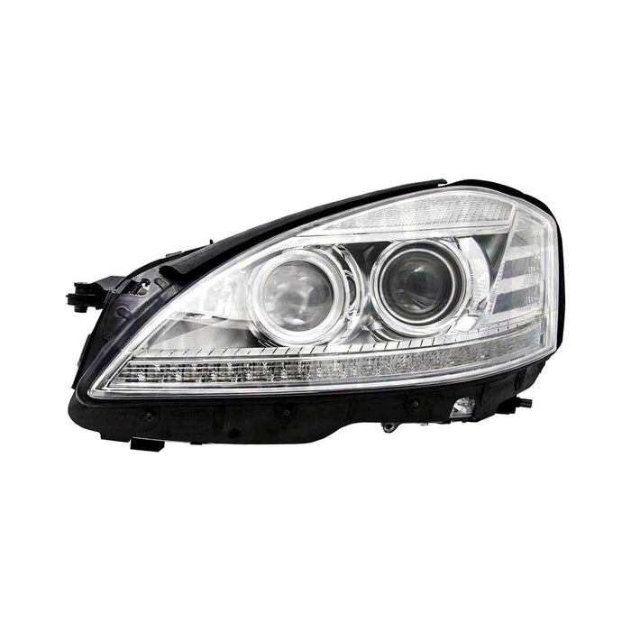 2012-2013 Mercedes-Benz S400/S550/S600 Driver Side Headlight Assembly W221 Bi-Xenon W/Night Vision W/Active Curve Lighting Composite - MB2502253-Partify-Painted-Replacement-Body-Parts