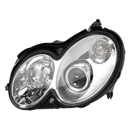 2003-2009 Mercedes-Benz CLK320/CLK350/CLK500/CLK55 AMG/CLK550/CLK63 AMG Passenger Side Headlight Assembly Xenon W/O Curve Lighting Composite - MB2503109-Partify-Painted-Replacement-Body-Parts