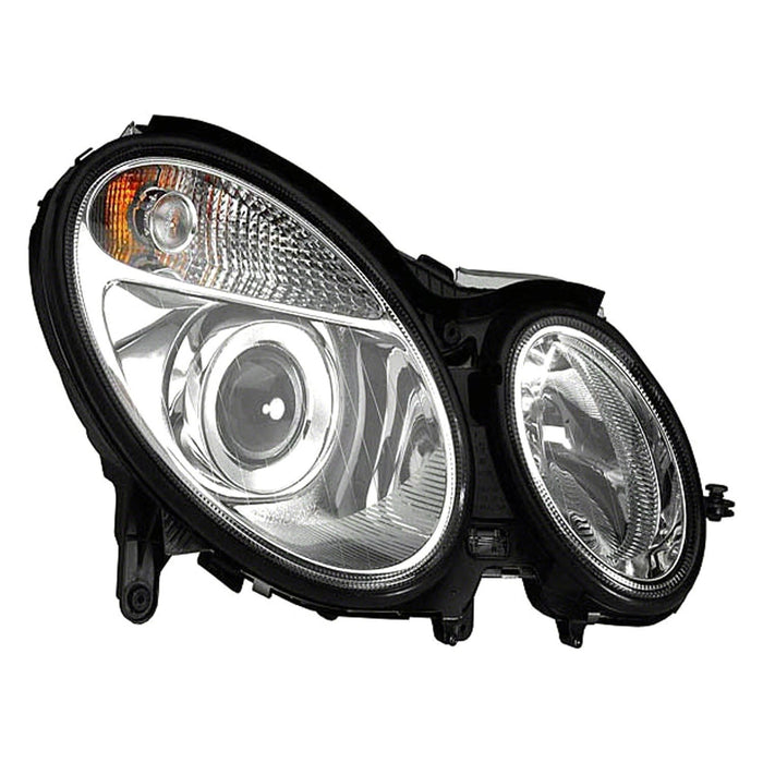 2003-2006 Mercedes-Benz E320/E500/E55 AMG Passenger Side Headlight Assembly Bi-Xenon W/Cornering Lamps Composite 4 Door Sedan - MB2503124-Partify-Painted-Replacement-Body-Parts