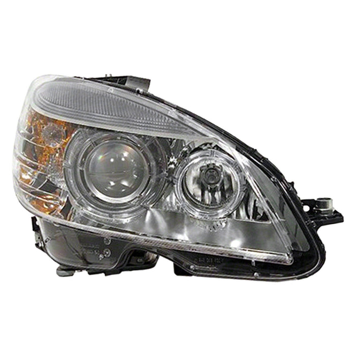 2008-2011 Mercedes-Benz C350 Passenger Side Headlight Assembly W/Bi-Xenon Lamp W/Curve Lighting Composite - MB2503159-Partify-Painted-Replacement-Body-Parts