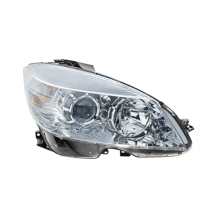2008-2011 Mercedes-Benz C230/C300/C350/C63 AMG Passenger Side Headlight Assembly Halogen To 2-9-07 Composite - MB2503162-Partify-Painted-Replacement-Body-Parts