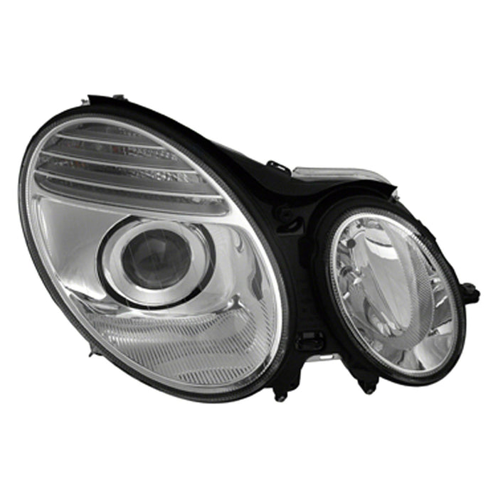 2007-2009 Mercedes-Benz E350/E550/E63 AMG Passenger Side Headlight Assembly Xenon W/Curve Lighting From 8-31-06 Composite - MB2503174-Partify-Painted-Replacement-Body-Parts