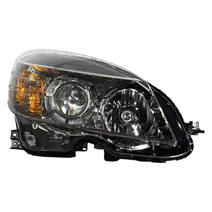 2008-2011 Mercedes-Benz C230/C250/C300/C350/C63 AMG Passenger Side Headlight Assembly W204 Halogen From 2-9-07 Bezel Composite - MB2503185-Partify-Painted-Replacement-Body-Parts
