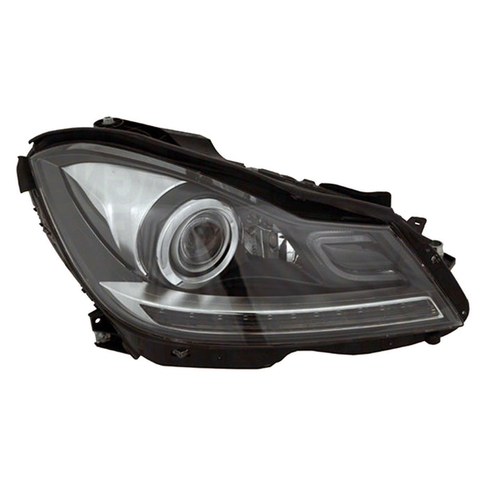2012-2015 Mercedes-Benz C250/C300/C350/C63 AMG Passenger Side Headlight Assembly W204 W/Cornering Lamps Composite Coupe/Sedan - MB2503197-Partify-Painted-Replacement-Body-Parts
