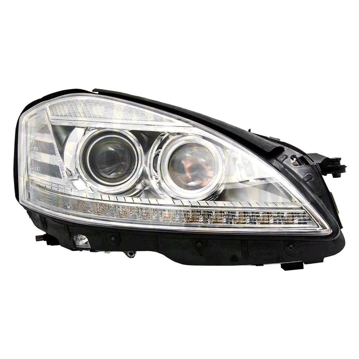 2012-2013 Mercedes-Benz S400/S550/S600 Passenger Side Headlight Assembly W221 Bi-Xenon W/Night Vision W/Active Curve Lighting Composite - MB2503253-Partify-Painted-Replacement-Body-Parts