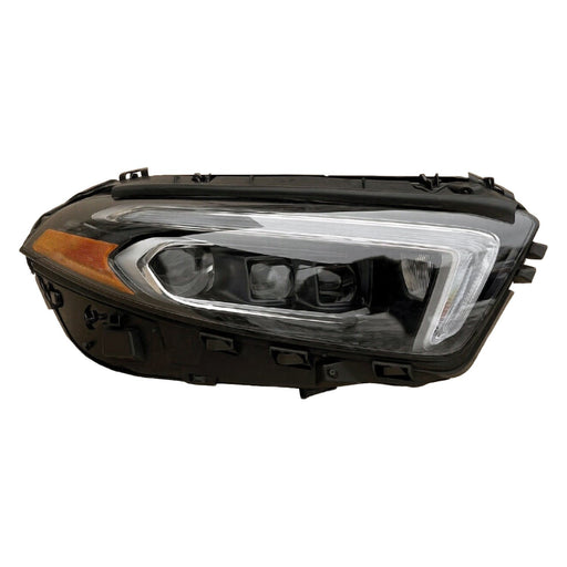2019-2022 Mercedes-Benz A220/A250/A35 AMG Passenger Side Headlight Assembly V177 W/O Adaptive Headlamps Composite Hatchback/Sedan - MB2503263-Partify-Painted-Replacement-Body-Parts