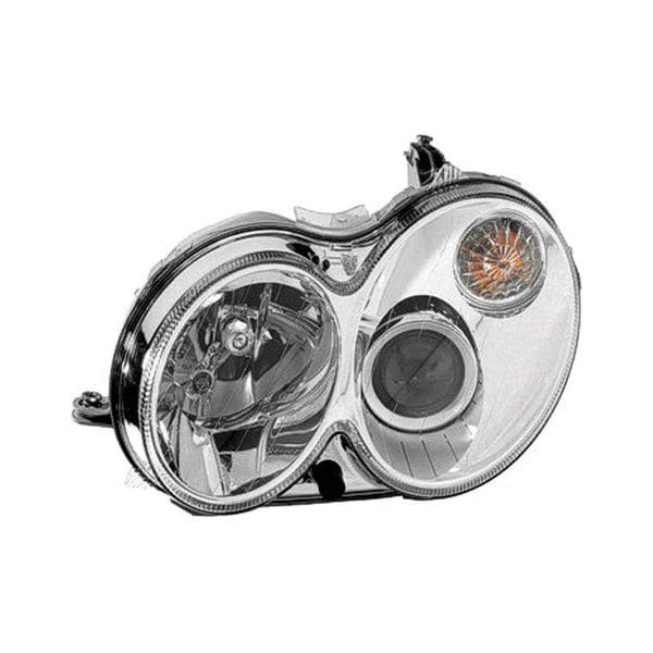 2006-2009 Mercedes-Benz CLK350/CLK500/CLK55 AMG/CLK550/CLK63 AMG Driver Side Headlight Lens Housing Xenon W/O Curve Lighting From 3-31-06 W/O Bulbs W/O Controller - MB2518102-Partify-Painted-Replacement-Body-Parts