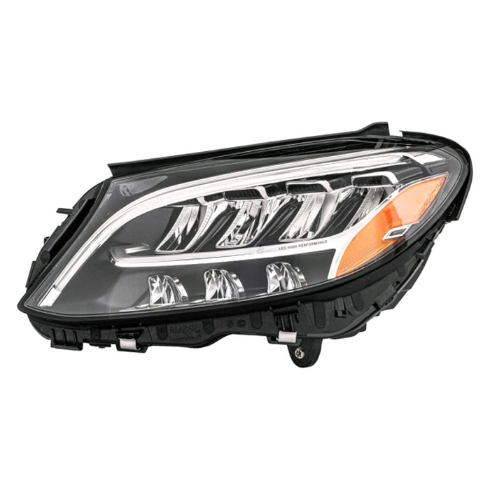 2019 Mercedes-Benz C300/C43 AMG/C63 AMG/C63 AMG S Driver Side Headlight Lens Housing A205 Led W/O Active Lighting Convertible/Coupe - MB2518113-Partify-Painted-Replacement-Body-Parts