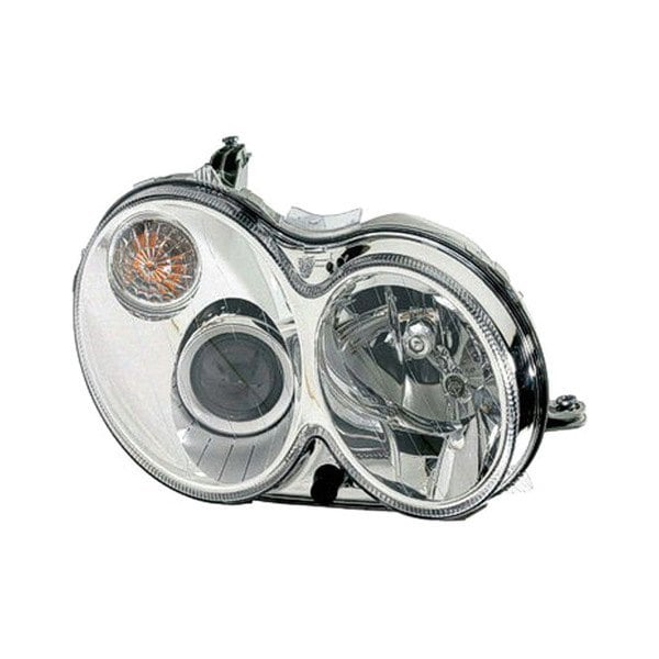 2006-2009 Mercedes-Benz CLK350/CLK500/CLK55 AMG/CLK550/CLK63 AMG Passenger Side Headlight Lens Housing Xenon W/O Curve Lighting From 3-31-06 W/O Bulbs W/O Controller - MB2519102-Partify-Painted-Replacement-Body-Parts