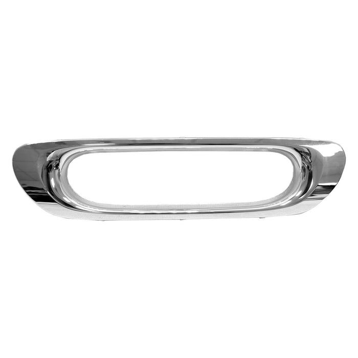2014-2021 Mini Cooper Base Rear Bumper Insert F56 W/O Jcw Pkg Fog Lamp Bezel Chrome 4 Door - MC1137104-Partify-Painted-Replacement-Body-Parts